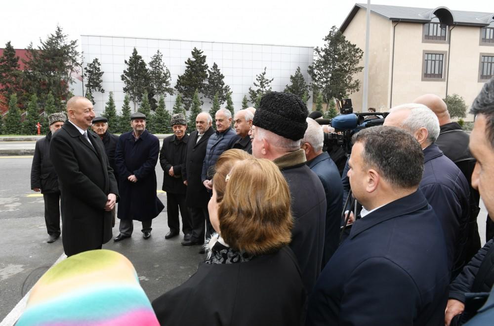Президент Ильхам Алиев принял участие в открытии дороги Мардакан-Гала