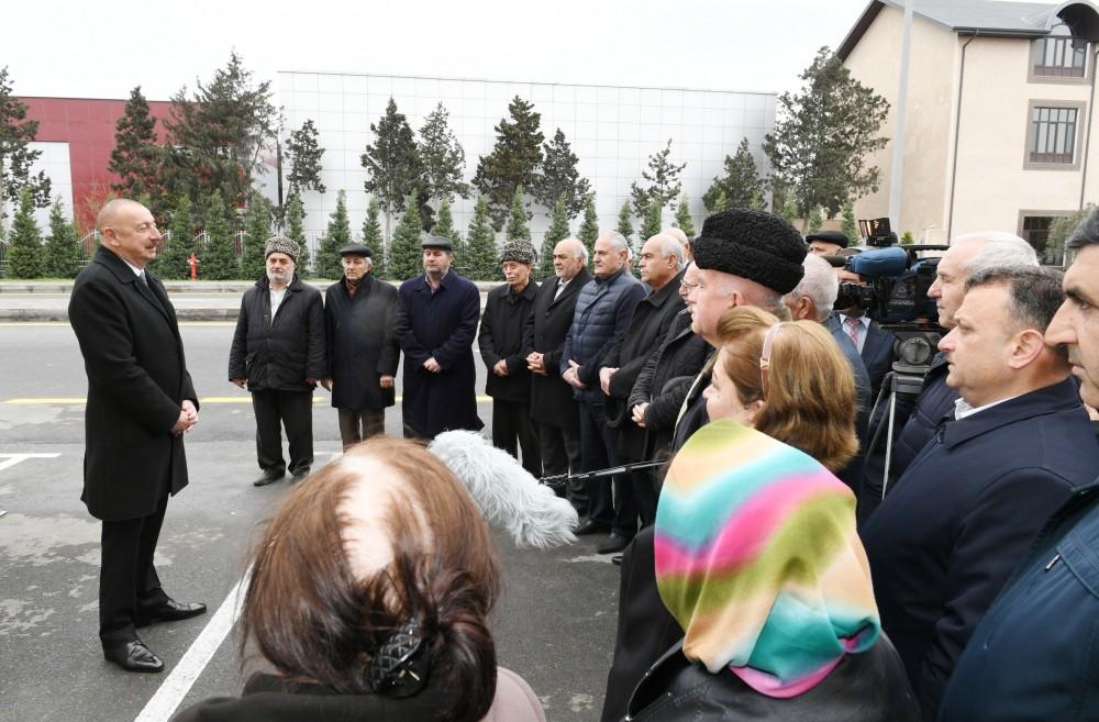 Президент Ильхам Алиев принял участие в открытии дороги Мардакан-Гала