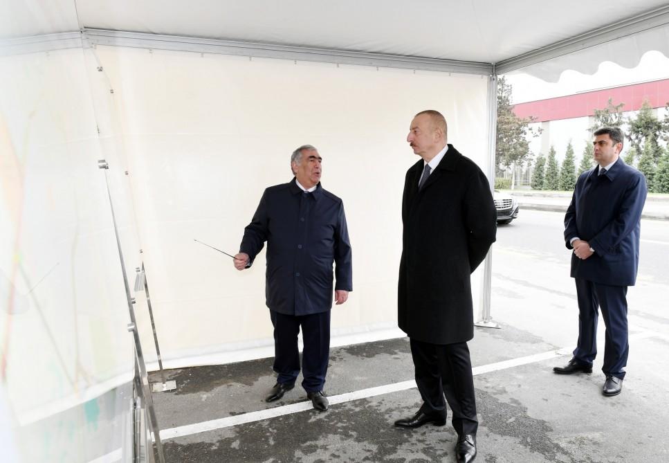 Президент Ильхам Алиев принял участие в открытии дороги Мардакан-Гала