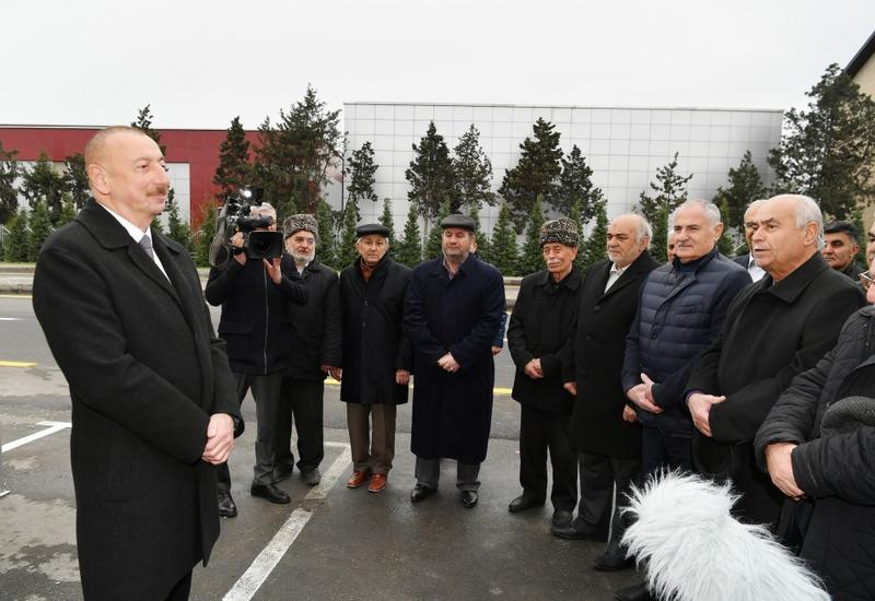 Президент Ильхам Алиев принял участие в открытии дороги Мардакан-Гала