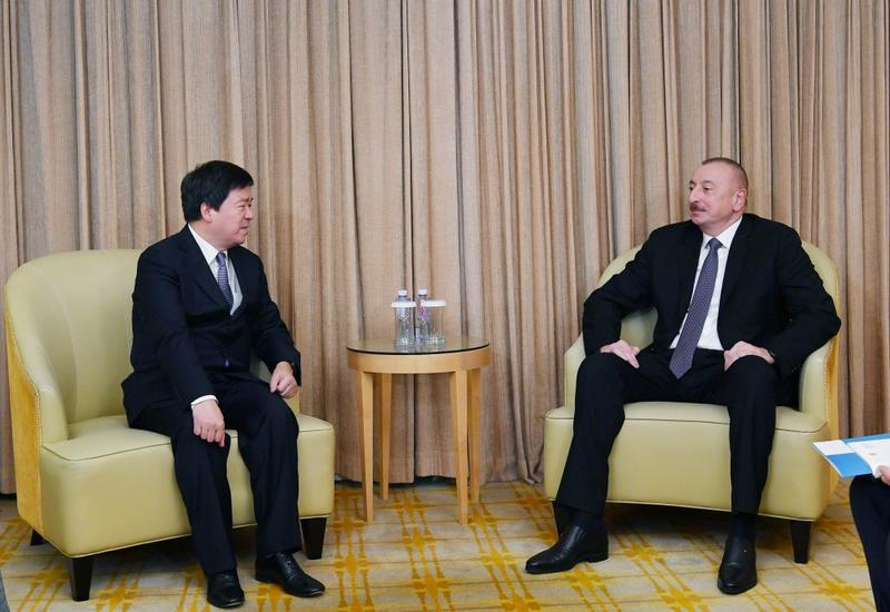 Президент Ильхам Алиев встретился с главой Корпорации ZTE