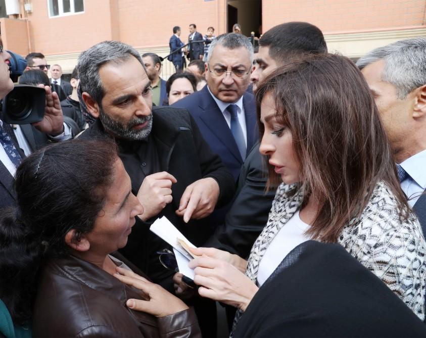 Первый вице-президент Мехрибан Алиева встретилась с вынужденными переселенцами