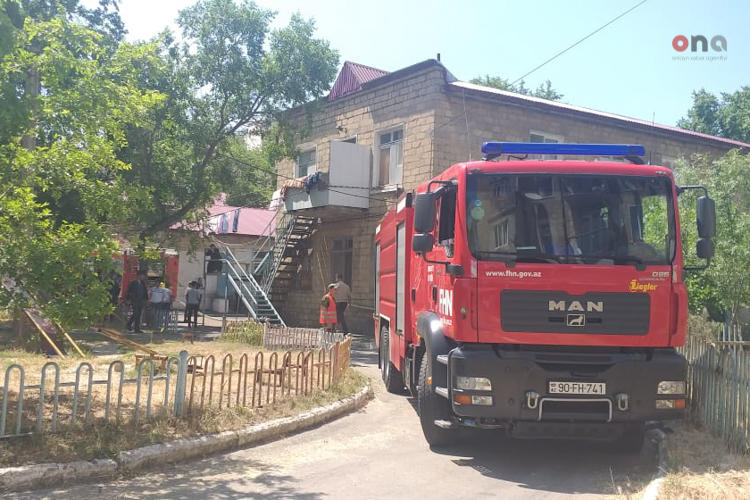 Пожар в детском саду в Сумгайыте