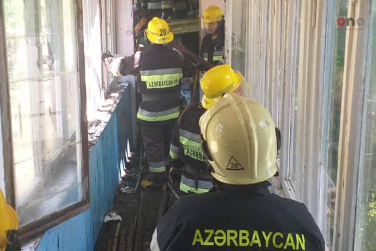 Пожар в детском саду в Сумгайыте
