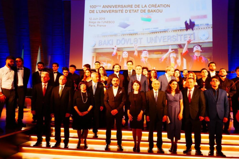 UNESCO-nun baş qərargahında BDU-nun 100 illiyi qeyd olundu