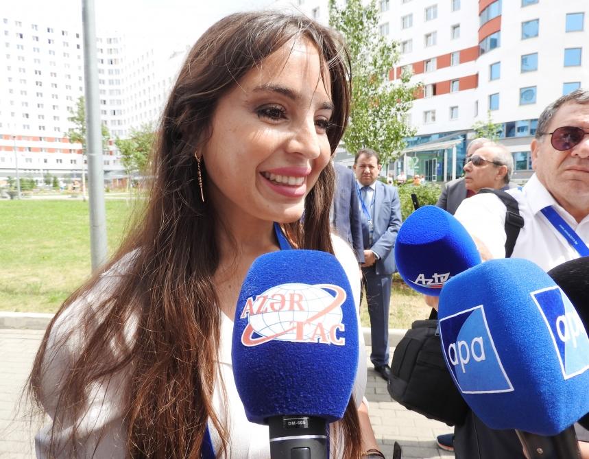 Вице-президент Фонда Гейдара Алиева Лейла Алиева встретилась с азербайджанскими спортсменами-участниками II Европейских игр