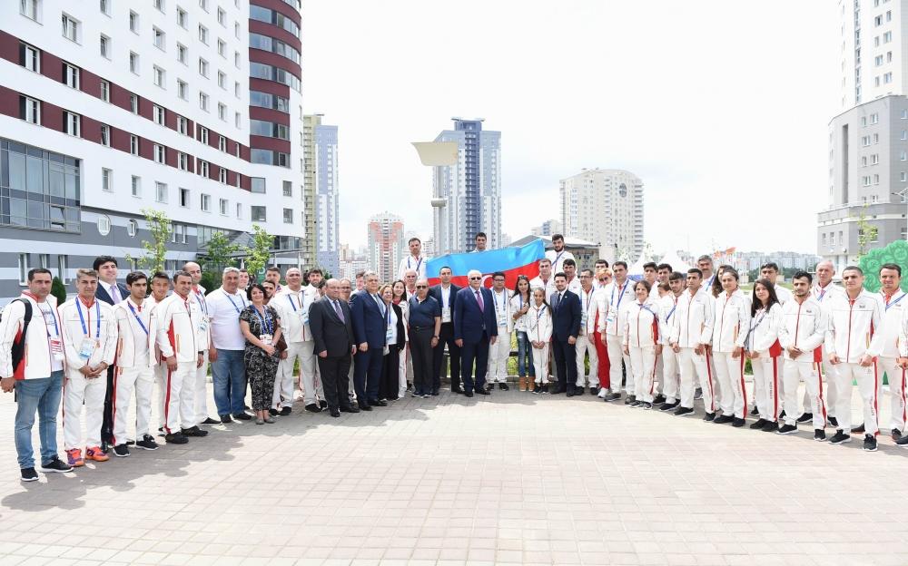 Вице-президент Фонда Гейдара Алиева Лейла Алиева встретилась с азербайджанскими спортсменами-участниками II Европейских игр
