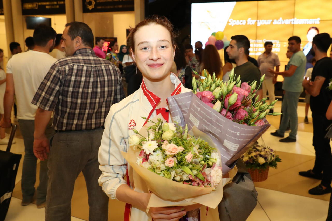 Азербайджанские гимнасты привезли в Баку медали Евроигр "Минск-2019"