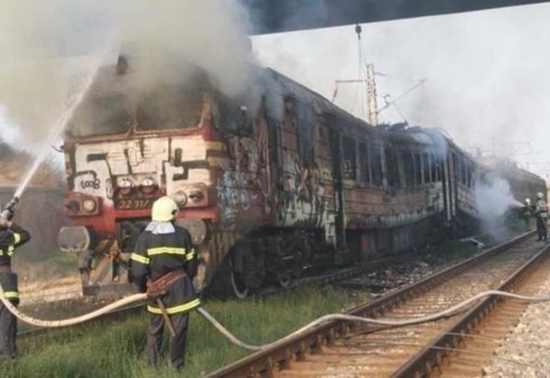 На железнодорожном вокзале в Гяндже произошел пожар