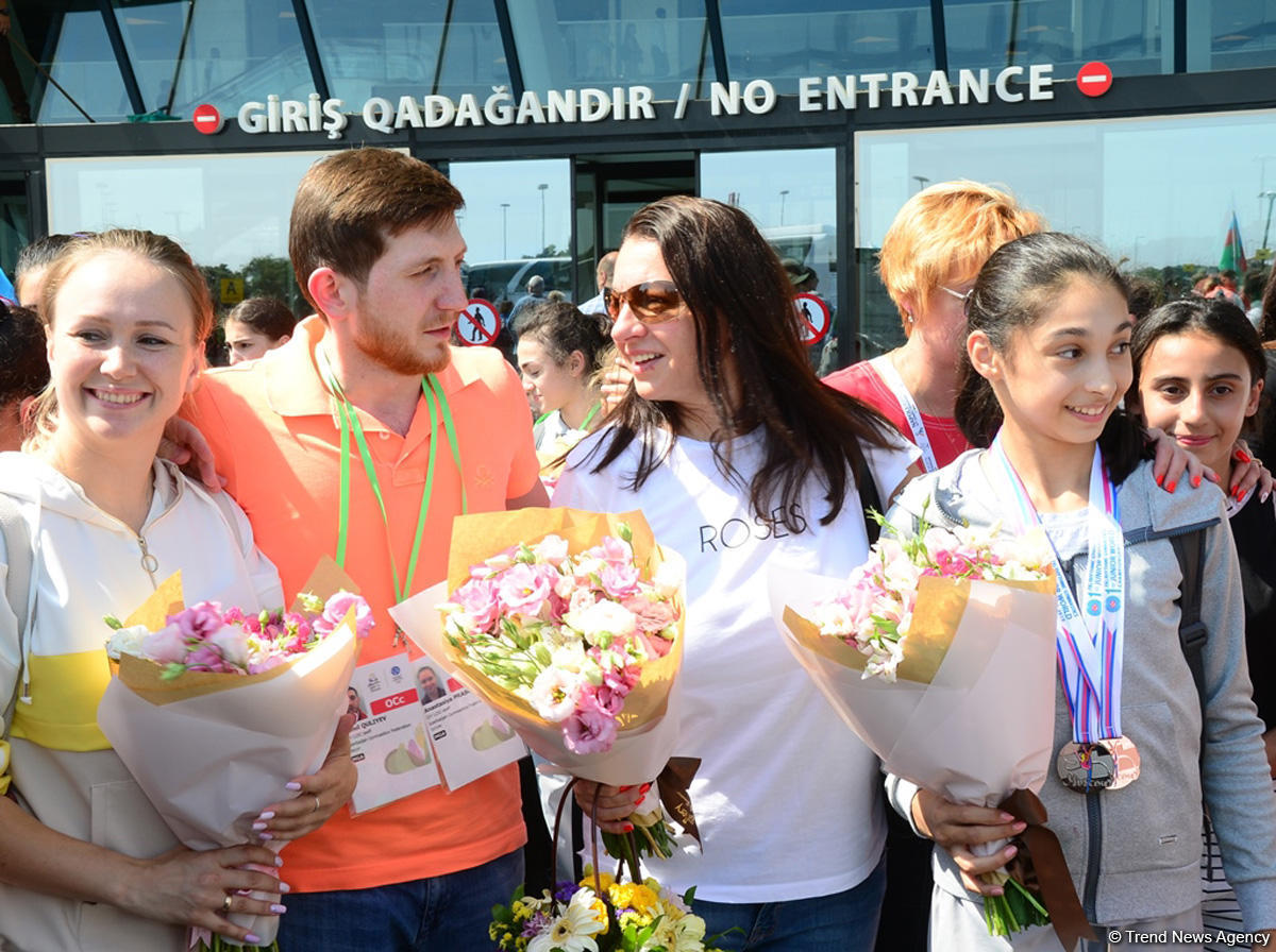 Две медали чемпионата мира по художественной гимнастике в Москве – чествование азербайджанской гимнастки