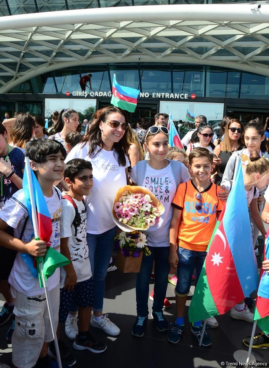 Две медали чемпионата мира по художественной гимнастике в Москве – чествование азербайджанской гимнастки