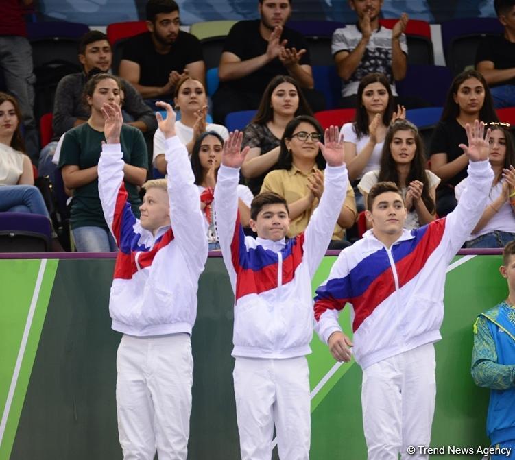 EYOF Баку 2019: Состоялась церемония награждения победителей соревнований по спортивной гимнастике в командном зачете