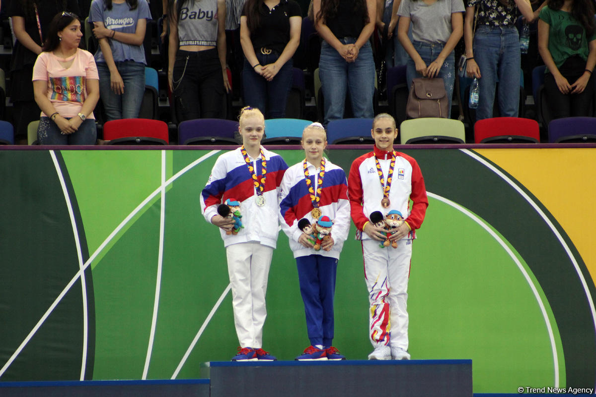EYOF Baku 2019: Церемония награждения победителей в упражнениях на кольцах и разновысоких брусьях