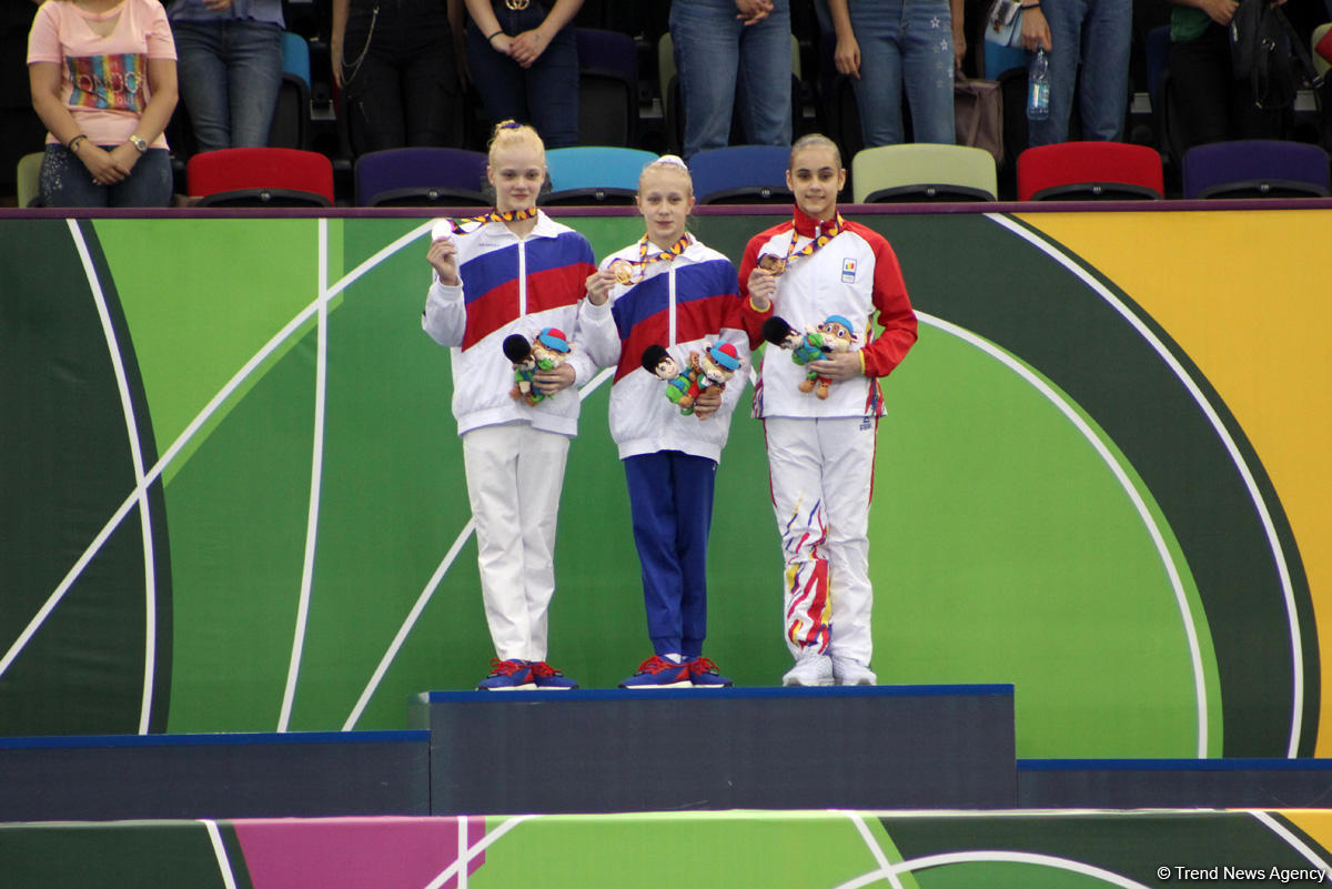 EYOF Baku 2019: Церемония награждения победителей в упражнениях на кольцах и разновысоких брусьях