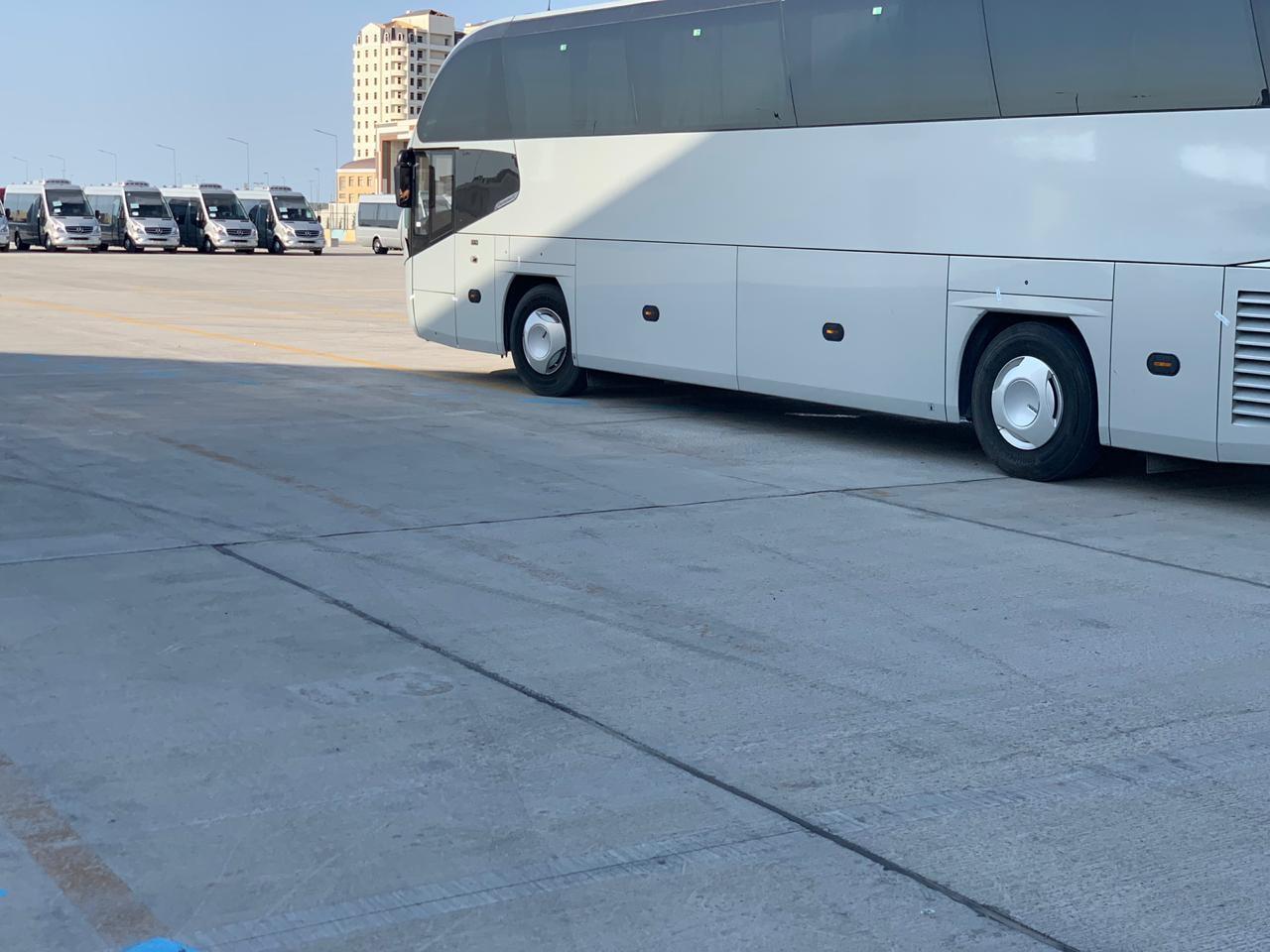 Гостей и спортсменов EYOF Baku 2019 обслуживают десятки автобусов и микроавтобусов