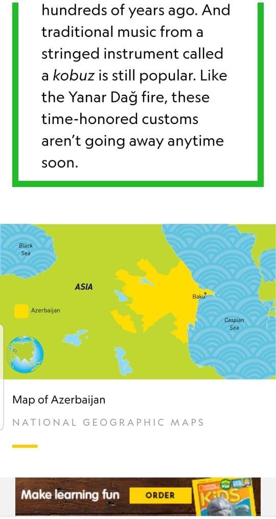 National Geographic исправила свою ошибку в связи с оккупированным Нагорным Карабахом