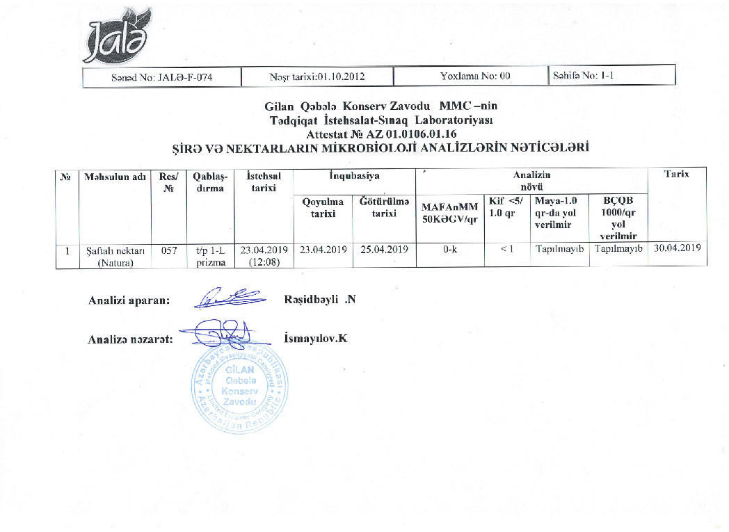 “Gilan Holding” “Natura” şirəsi ilə bağlı rəsmi açıqlama yaydı