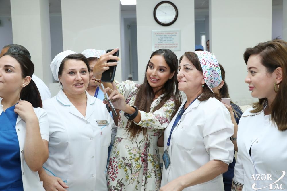 Вице-президент Фонда Гейдара Алиева Лейла Алиева в рамках проектов Фонда посетила ряд медицинских учреждений Баку