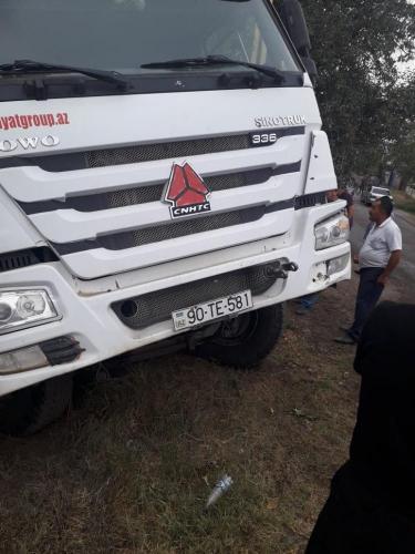 В Газахе столкнулись 4 автомобиля, поврежден газопровод