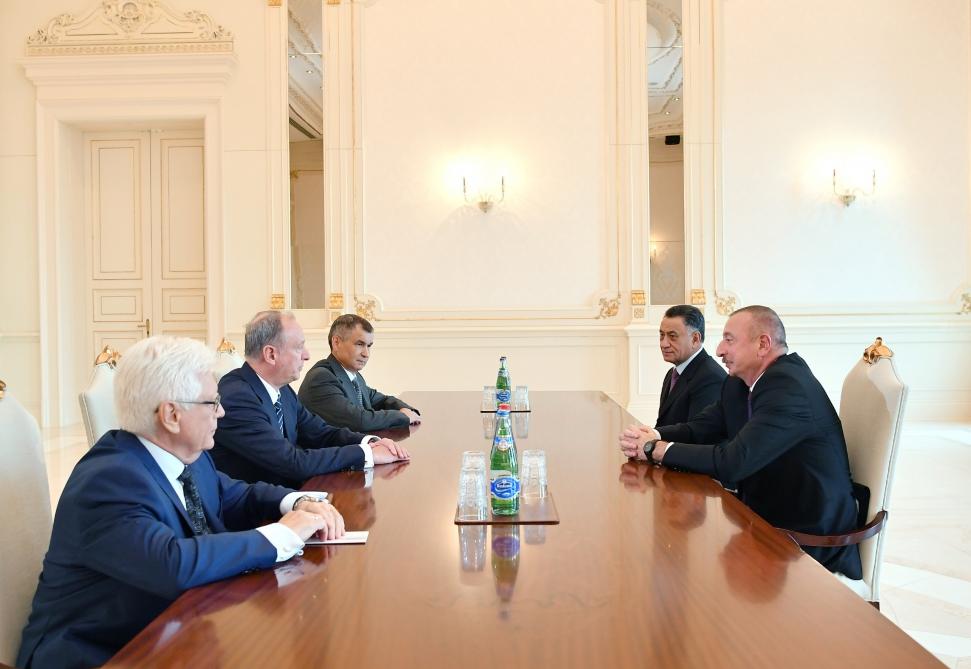 Президент Ильхам Алиев принял секретаря Совета безопасности России