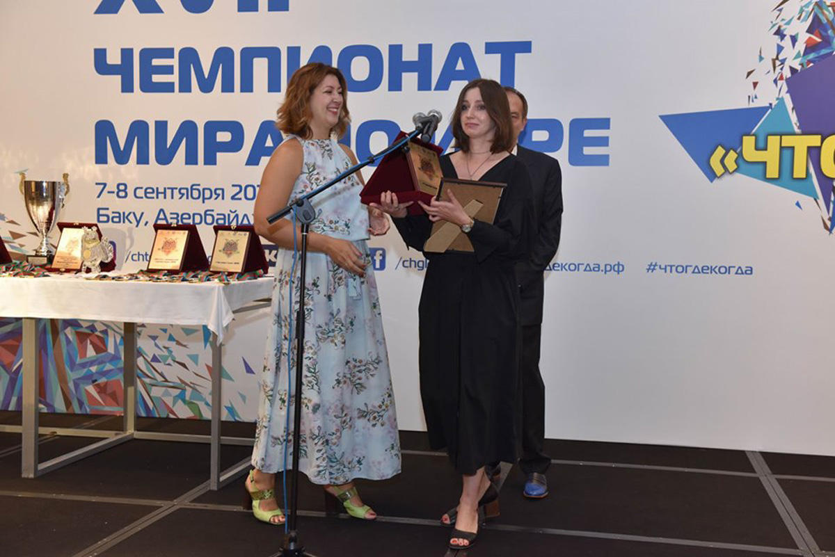 Итоги рекордного Чемпионата мира по игре "Что? Где? Когда?" в Баку