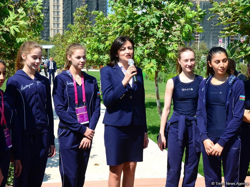 В рамках 37-го Чемпионата мира по художественной гимнастике прошла акция по посадке деревьев