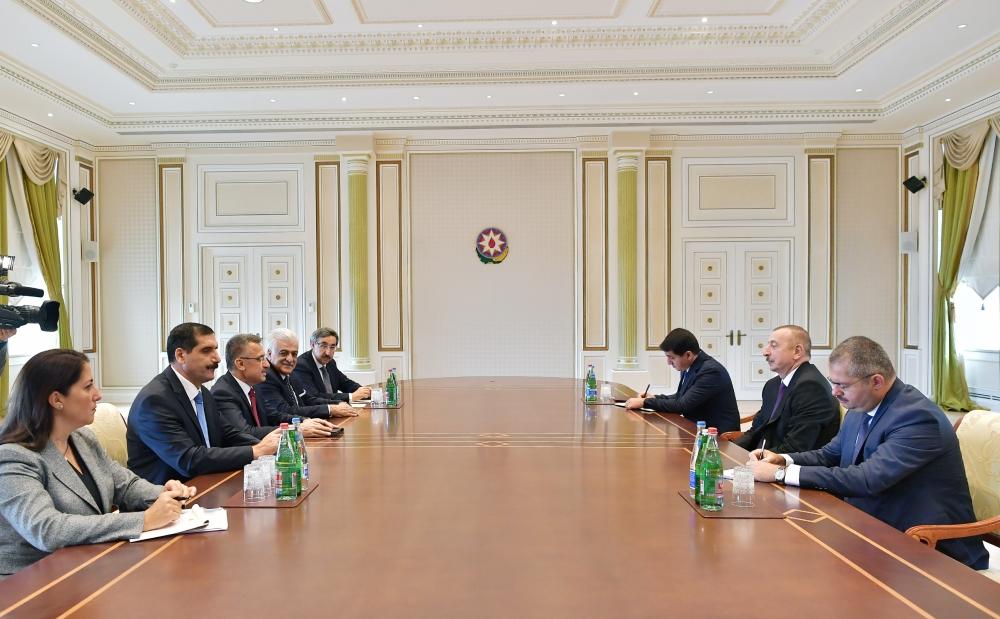 Президент Ильхам Алиев принял вице-президента Турции