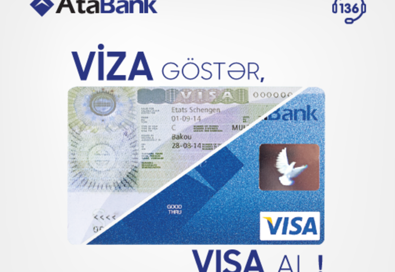 Спешите получить бесплатную карту VİSA от «АтаБанк»