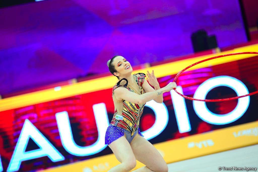 Яркие моменты второго дня Чемпионата мира по художественной гимнастике в Баку