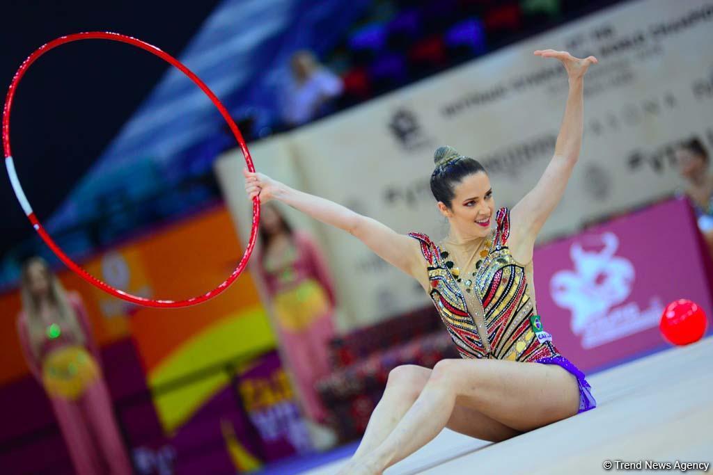 Яркие моменты второго дня Чемпионата мира по художественной гимнастике в Баку