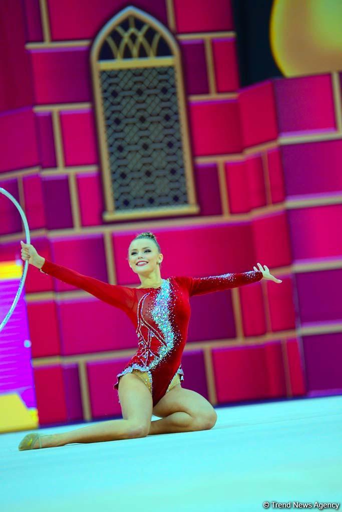 Яркие моменты второго дня Чемпионата мира по художественной гимнастике в Баку