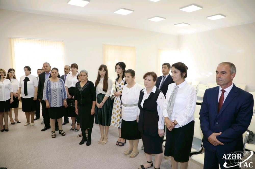 В Агсу и Исмаиллы сданы в эксплуатацию новые школьные здания, построенные Фондом Гейдара Алиева
