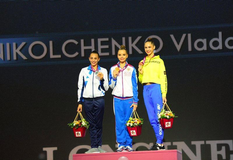 В Баку прошла церемония награждения победителей и призеров 37-го Чемпионата мира по художественной гимнастике