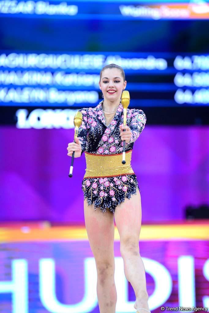 Яркие моменты четвертого дня Чемпионата мира по художественной гимнастике в Баку