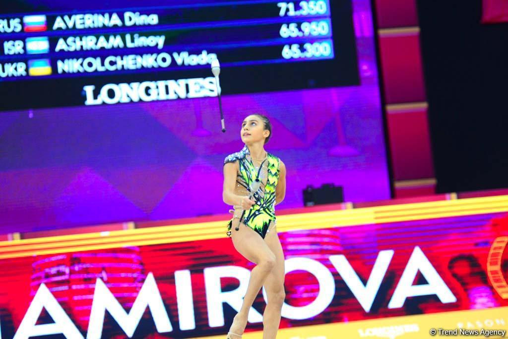 Яркие моменты четвертого дня Чемпионата мира по художественной гимнастике в Баку