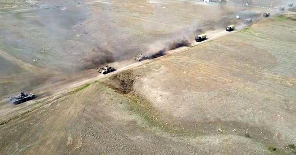 Крупные учения азербайджанской армии с боевой стрельбой
