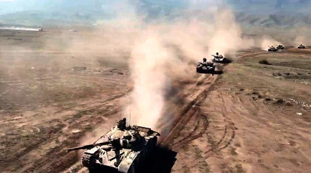 Крупные учения азербайджанской армии с боевой стрельбой