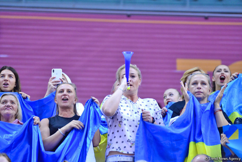 Лучшие моменты заключительного дня Чемпионата мира по художественной гимнастике в Баку
