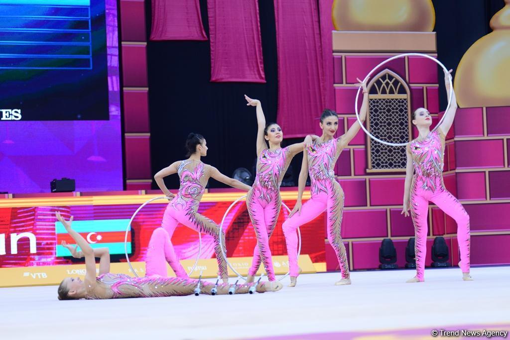 Лучшие моменты заключительного дня Чемпионата мира по художественной гимнастике в Баку