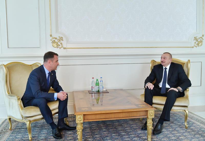 Президент Ильхам Алиев принял верительные грамоты новоназначенного посла Литвы в Азербайджане