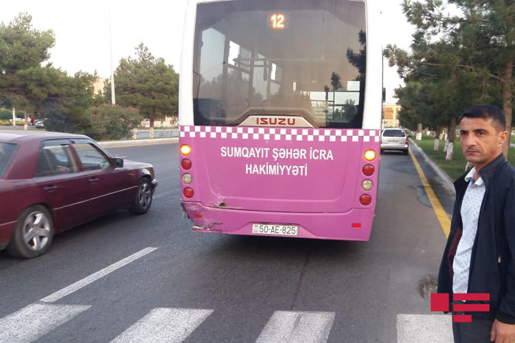 Тяжелое ДТП с участием автобуса в Сумгайыте, есть пострадавший