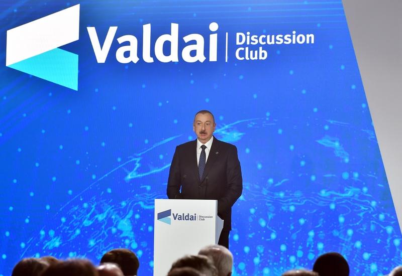 Президент Ильхам Алиев: Азербайджан и Россия активно взаимодействуют в рамках международных организаций, традиционно поддерживая друг друга в самых важных и насущных вопросах