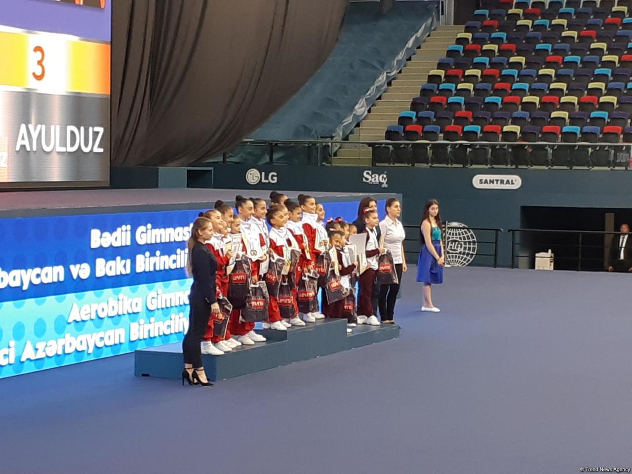 В Баку прошла церемония награждения победителей первенства Азербайджана по художественной и аэробной гимнастике