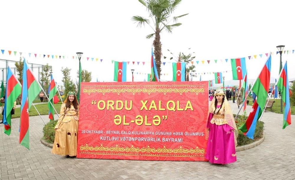 Cocuq Mərcanlı kəndində “Xalqla Ordu əl-ələ” devizi altında kütləvi vətənpərvərlik bayramı keçirilib