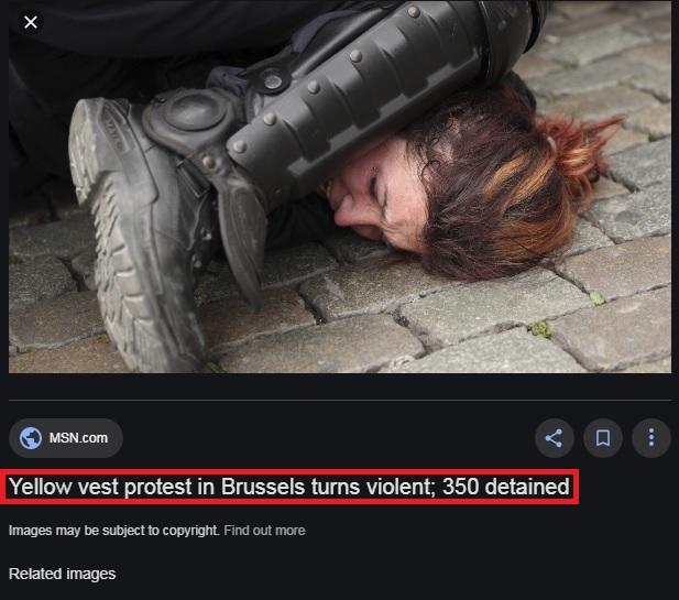 Радикалы выдают кадры полицейской жестокости в Брюсселе за снятые в Баку