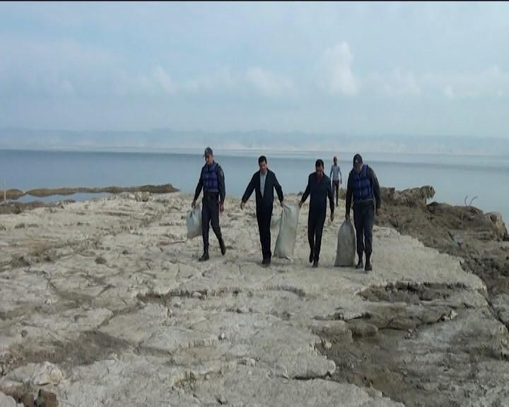 Мингячевирское водохранилище очищено от незаконных рыболовных средств