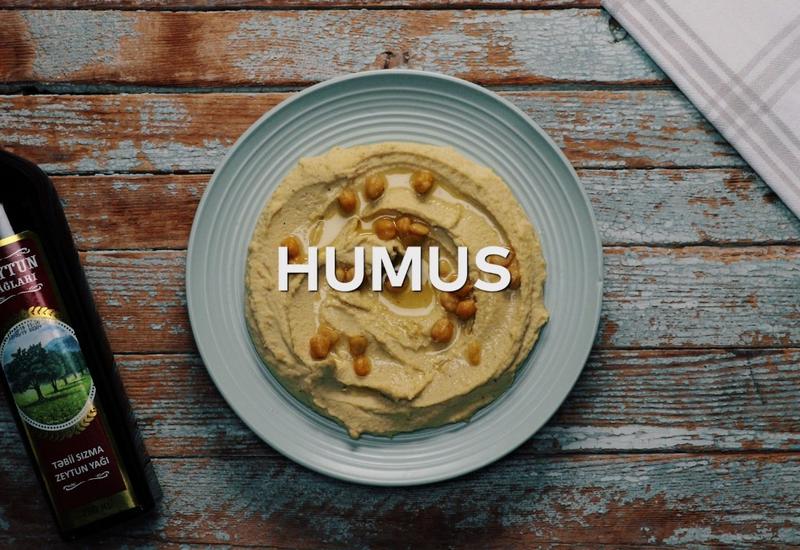 “Zeytun bağları” ilə hazırlanmış Humus