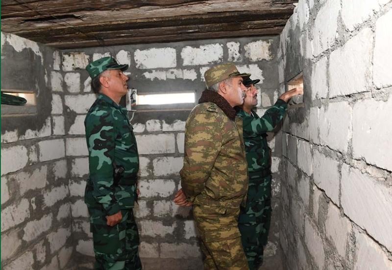 Глава Госпогранслужбы и военный прокурор Азербайджана побывали на госгранице с Арменией