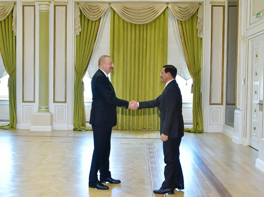 Президент Ильхам Алиев принял делегацию во главе с министром экономики ОАЭ