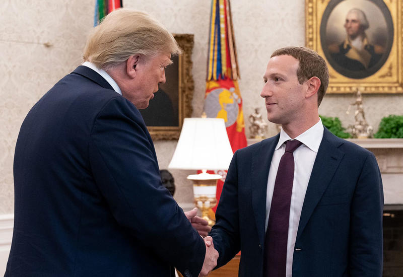 Дональд Трамп провел в Белом доме встречу с основателем Facebook